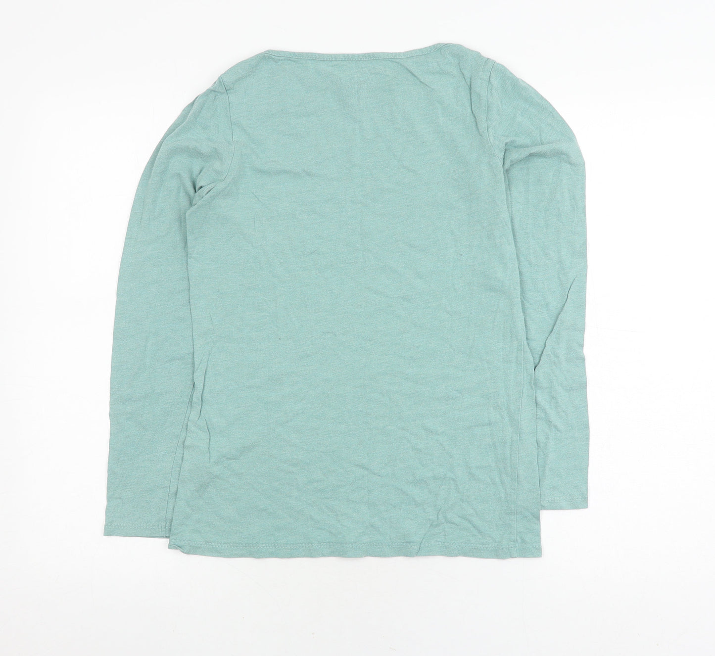 Fatface Women's Green Long Sleeve T-Shirt Size 10