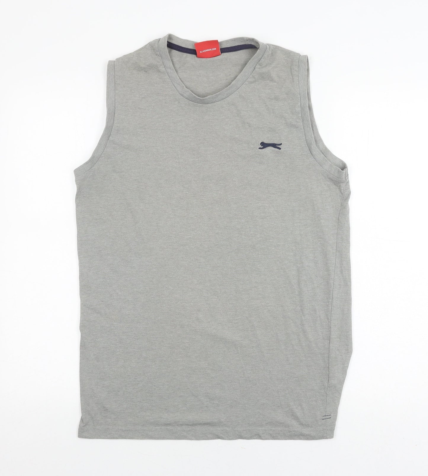 Slazenger Men's Grey Sleeveless T-Shirt Medium