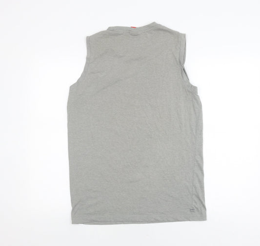 Slazenger Men's Grey Sleeveless T-Shirt Medium