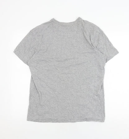 U.S. Polo Assn. Men's Grey Logo T-Shirt, Size L