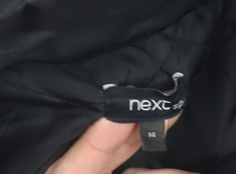 Womens UK Size 14 NEXT Black Puffer Jacket