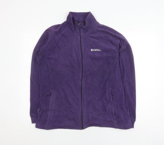 Mountain Warehouse Women's Purple Fleece Jacket Size 16 Casual