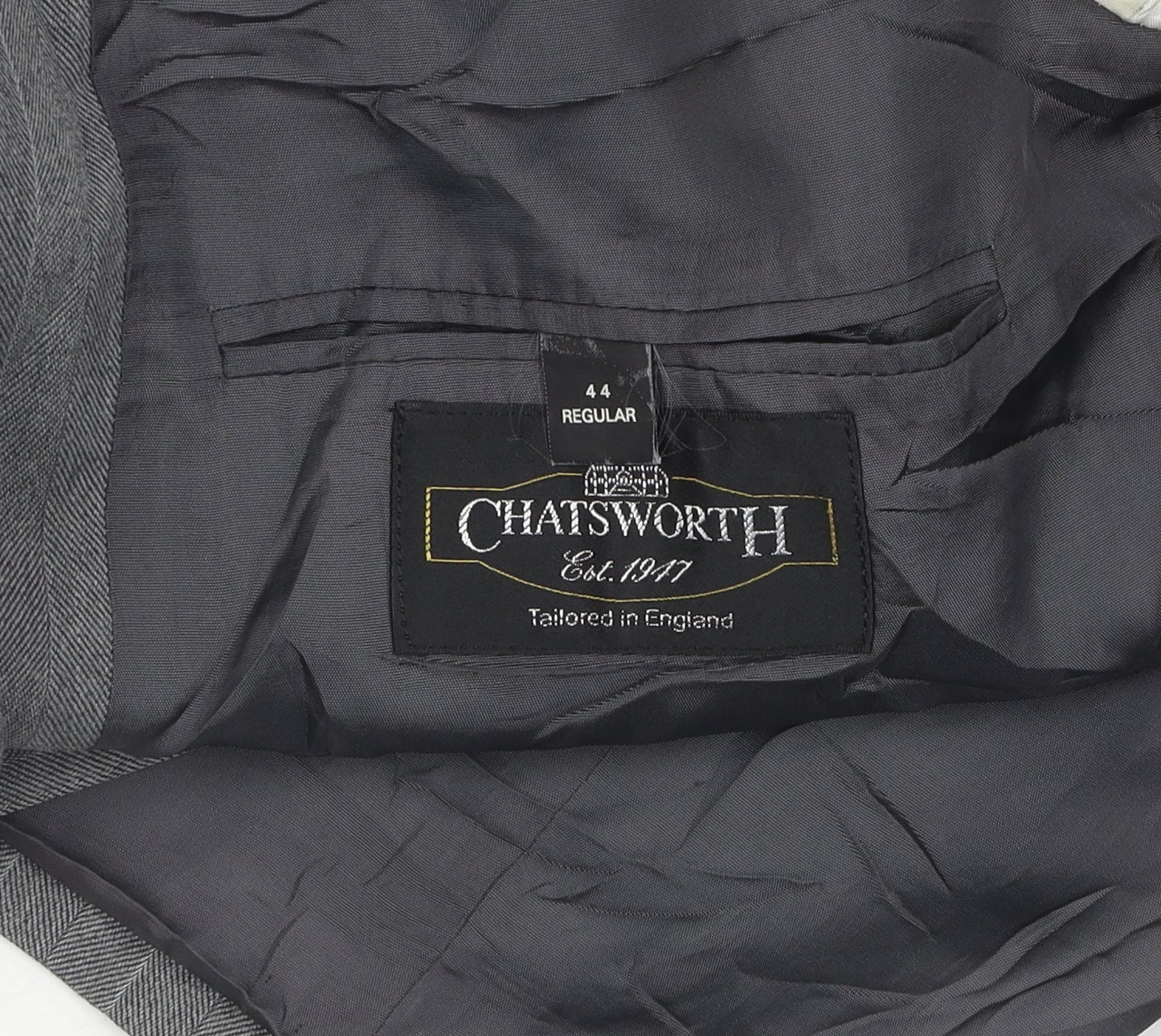 Mens UK Size 44 Chatsworth Grey Double-Breasted