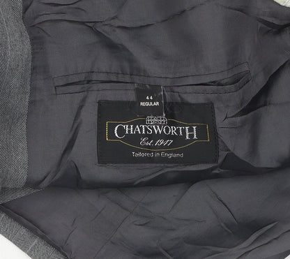 Mens UK Size 44 Chatsworth Grey Double-Breasted
