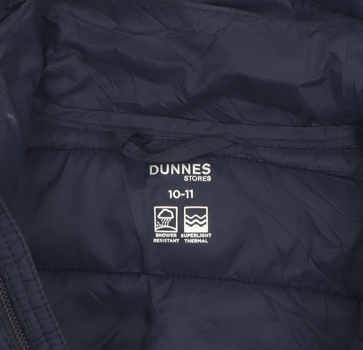 Dunnes Stores Boys Blue Puffer Jacket 10-11 Years Thermal