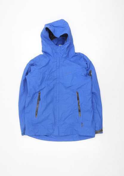 Quechua Boys Blue Anorak Jacket, Size 12, Hooded, Outdoor