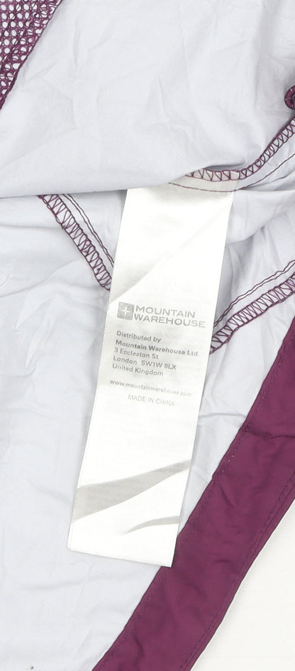 Mountain Warehouse Women's Purple Rain Coat Size 14