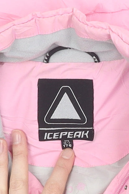 Icepeak Girls Pink Sleeveless Puffer Jacket, Size 14, Winter