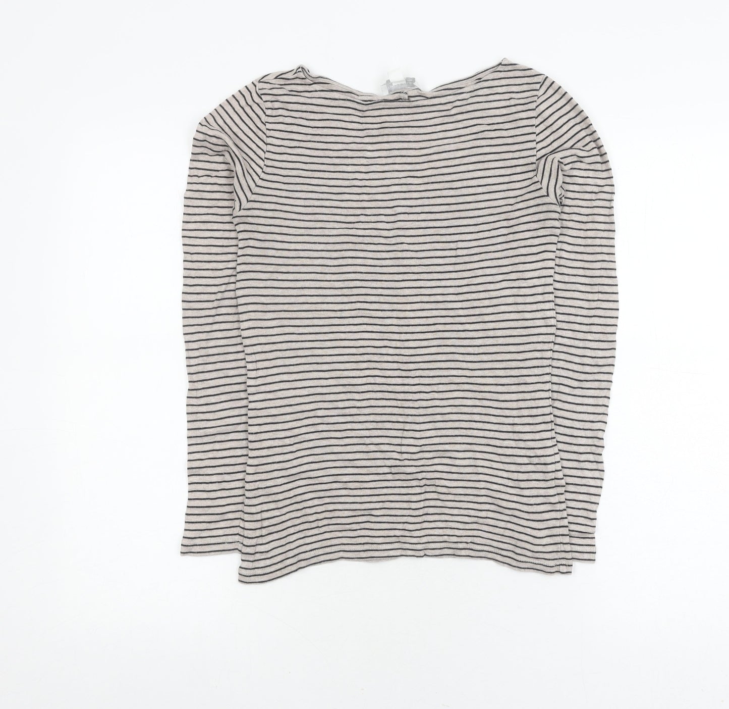Womens UK Size 6 The White Company Grey Basic T-Shirt