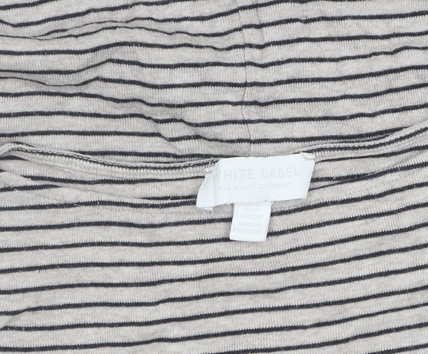 Womens UK Size 6 The White Company Grey Basic T-Shirt