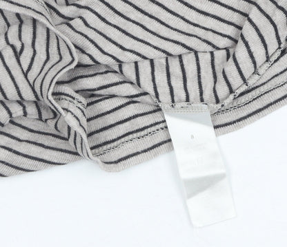 Womens UK Size 6 The White Company Grey Basic T-Shirt