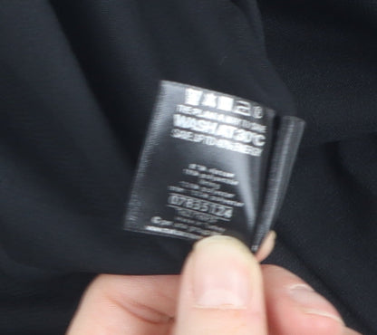 Marks and Spencer Women's Black Floral Skirt Size 14