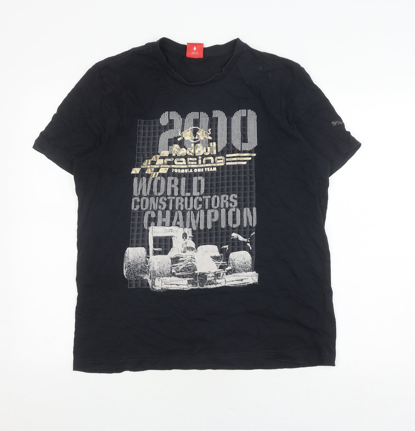 Puma Men's Black Sports T-Shirt, Size L, 2010 Graphic