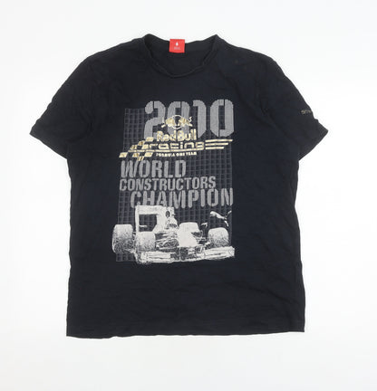 Puma Men's Black Sports T-Shirt, Size L, 2010 Graphic