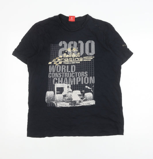 Puma Men's Black Sports T-Shirt, Size L, 2010 Graphic