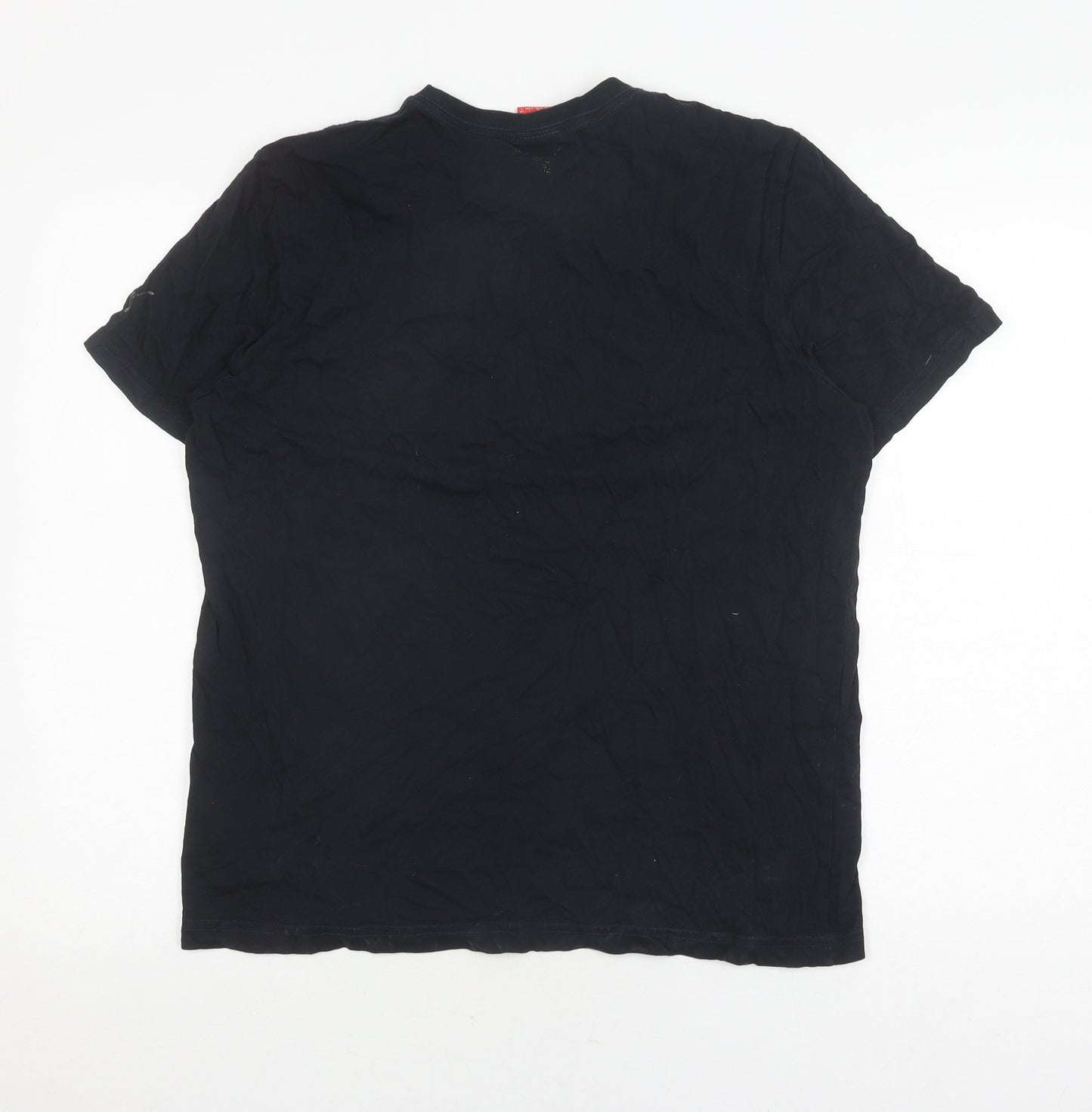 Puma Men's Black Sports T-Shirt, Size L, 2010 Graphic