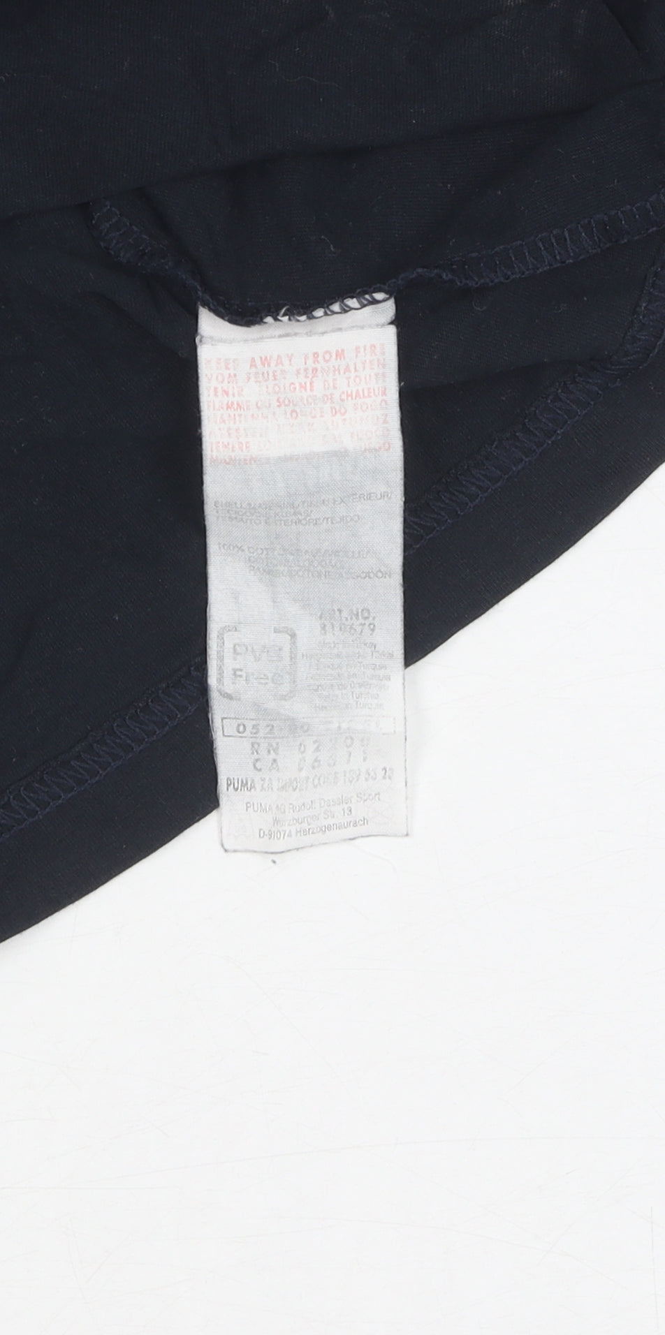 Puma Men's Black Sports T-Shirt, Size L, 2010 Graphic