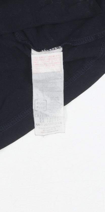 Puma Men's Black Sports T-Shirt, Size L, 2010 Graphic