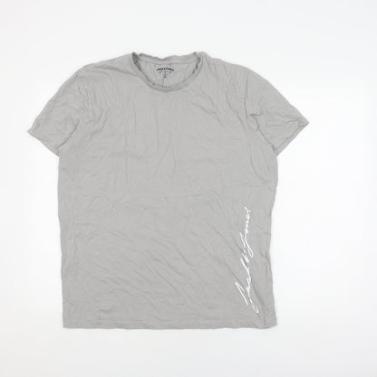 Mens UK Size XL JACK & JONES Grey  T-Shirt