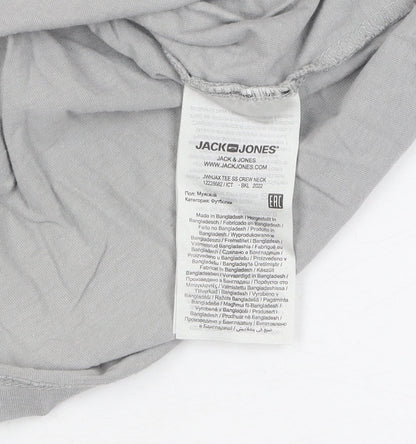 Mens UK Size XL JACK & JONES Grey  T-Shirt