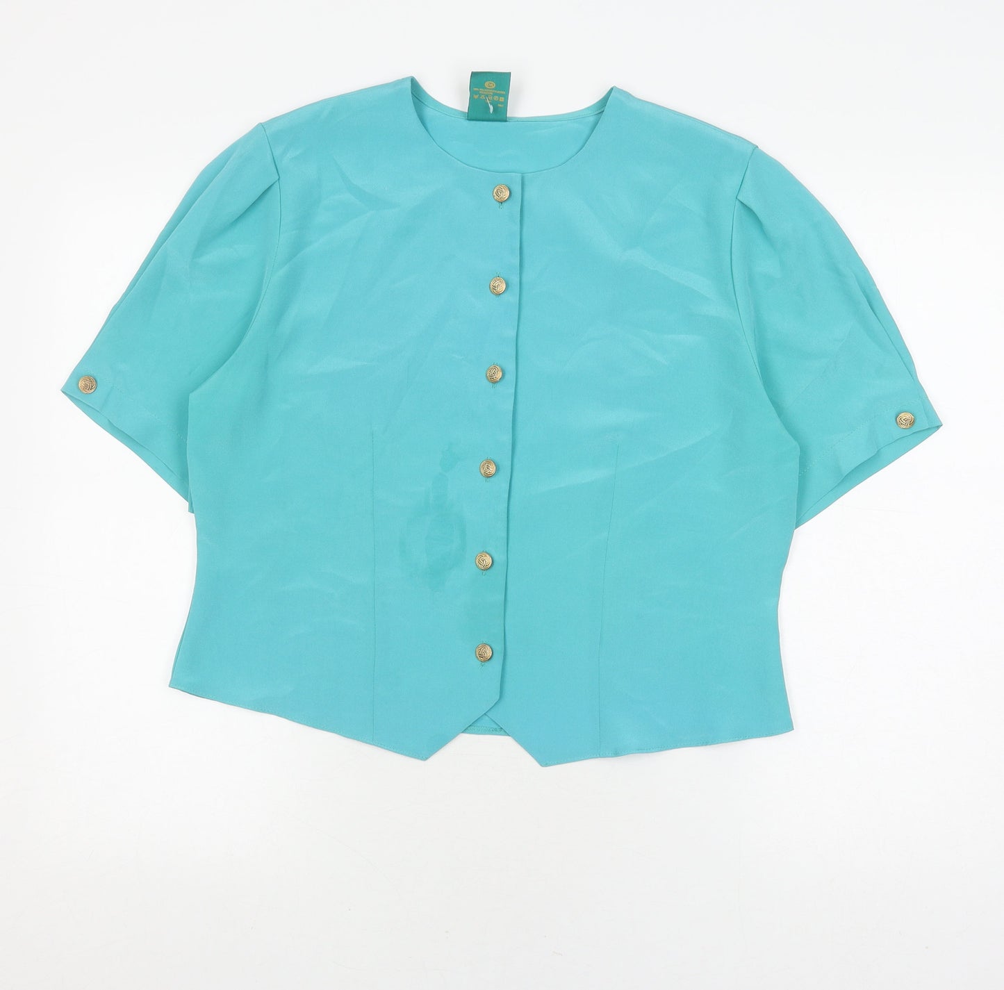 Womens UK Size 16 canda Blue Basic Blouse