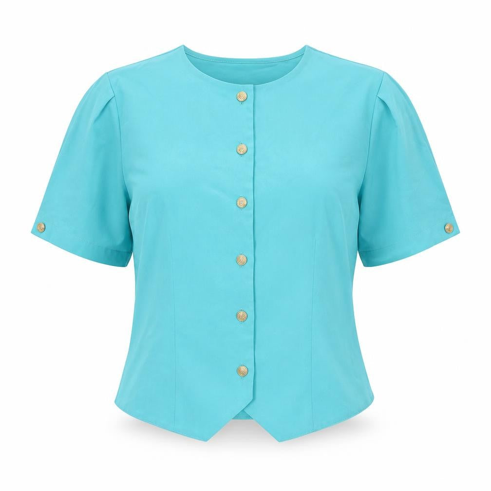 Womens UK Size 16 canda Blue Basic Blouse