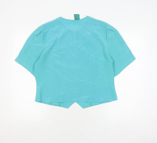 Womens UK Size 16 canda Blue Basic Blouse