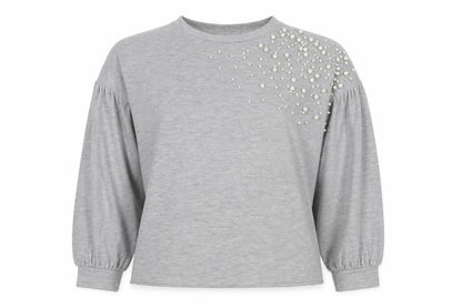 Womens UK Size 10 Stradivarius Grey Pullover Jumper