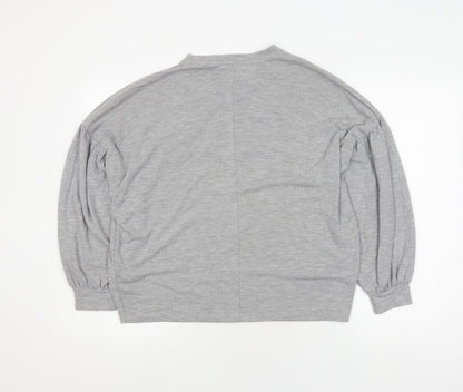 Womens UK Size 10 Stradivarius Grey Pullover Jumper