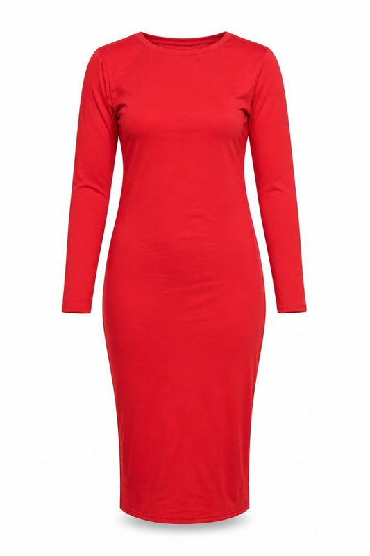 Front view of I SAW IT FIRST Red Bodycon Dress, size 10, Women's Fashion