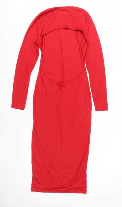 I SAW IT FIRST Red Bodycon Dress, Size 10, Women's Fashion