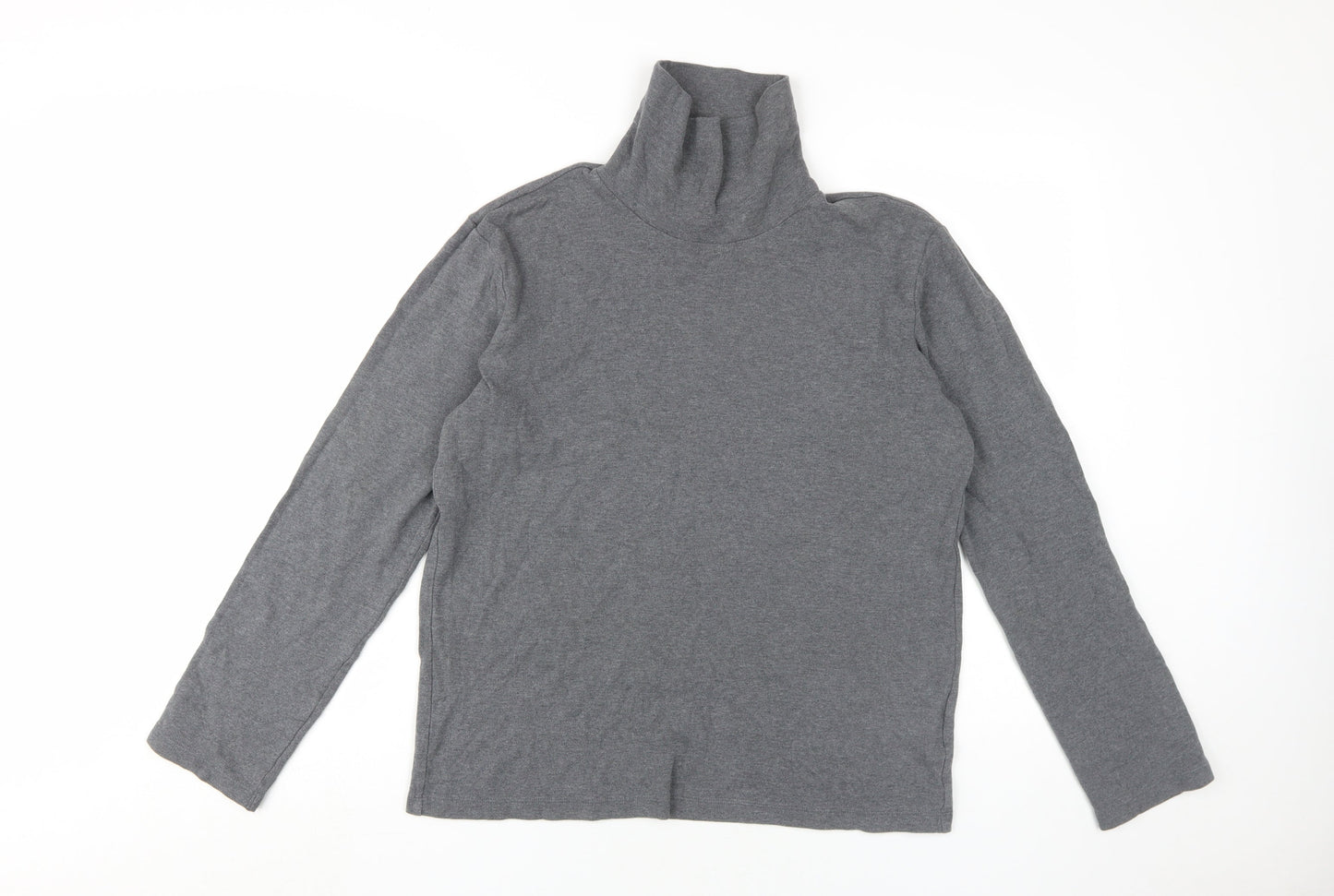 Unisex Adults UK Size M Uniqlo Grey Jersey T-Shirt