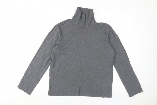 Unisex Adults UK Size M Uniqlo Grey Jersey T-Shirt