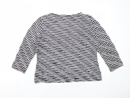 Womens UK Size 16 Marks and Spencer Multicoloured Basic T-Shirt