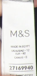 Womens UK Size 12 Marks and Spencer Multicoloured Basic T-Shirt