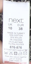 Womens UK Size 10 NEXT Black  Blouse