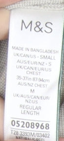 Marks and Spencer Men's Beige Polo Shirt Size S