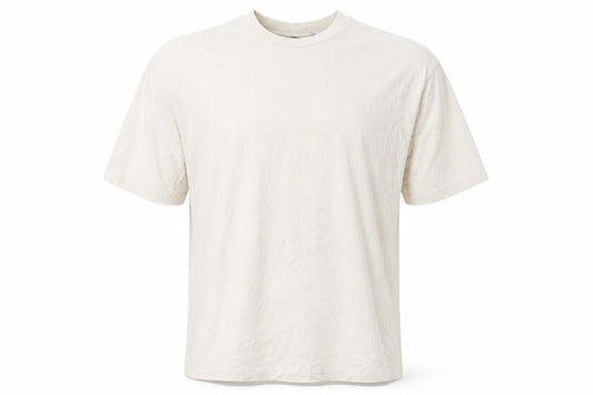 Front view of ASOS DESIGN Men's Beige Graphic Print T-Shirt M