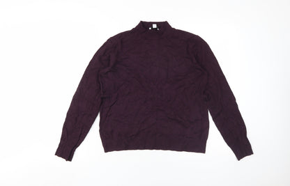 Womens UK Size 12 Warehouse Purple Pullover Jumper