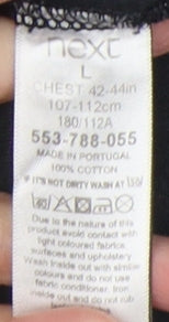 Next L Men's Dark Graphic Cotton Polo