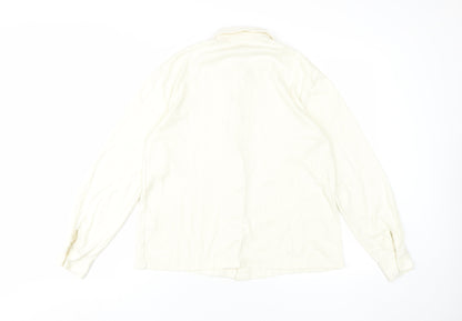 Damart Women's Ivory Button-Up Shirt, Size 12