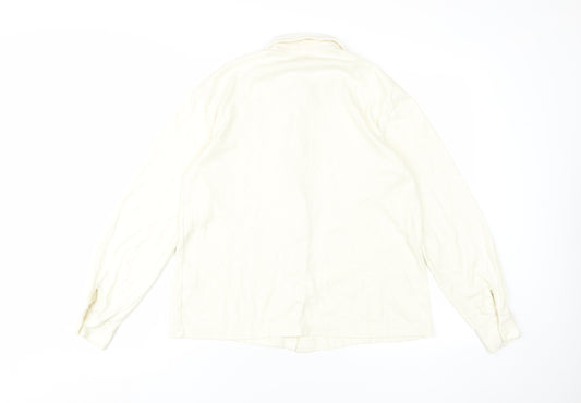 Damart Women's Ivory Button-Up Shirt, Size 12