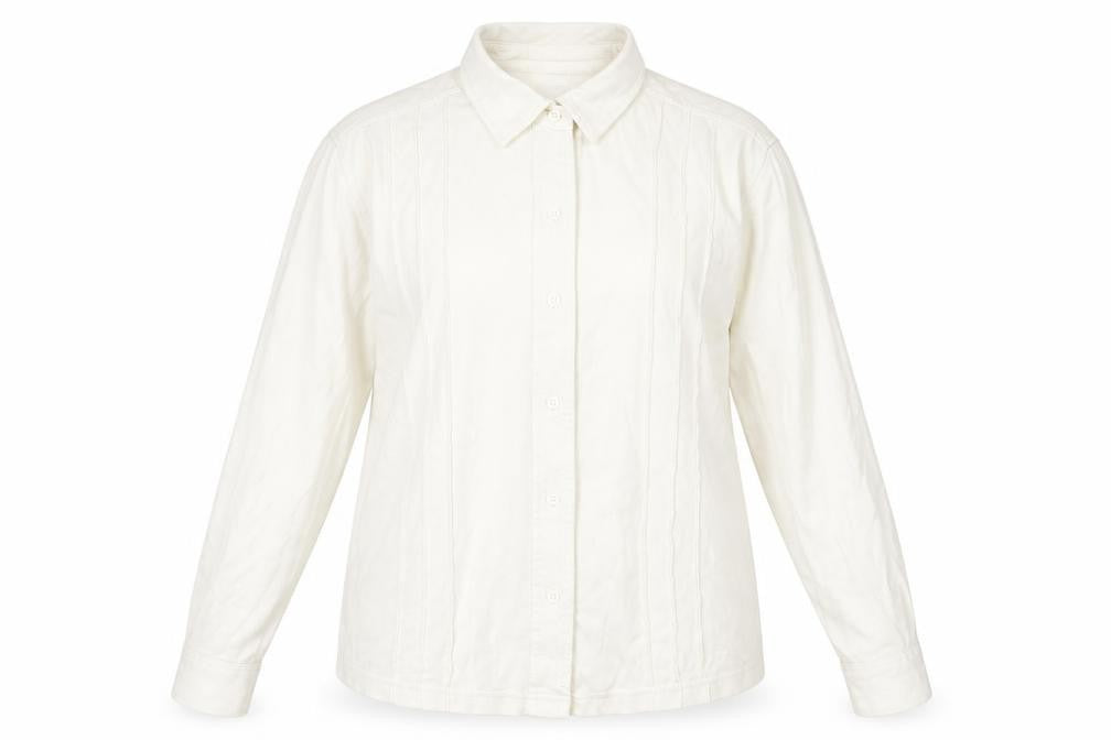 Womens UK Size 12 Damart Ivory Basic Button-Up