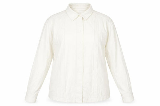 Womens UK Size 12 Damart Ivory Basic Button-Up