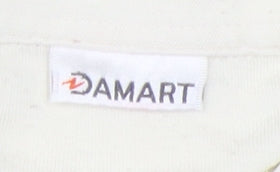 Womens UK Size 12 Damart Ivory Basic Button-Up
