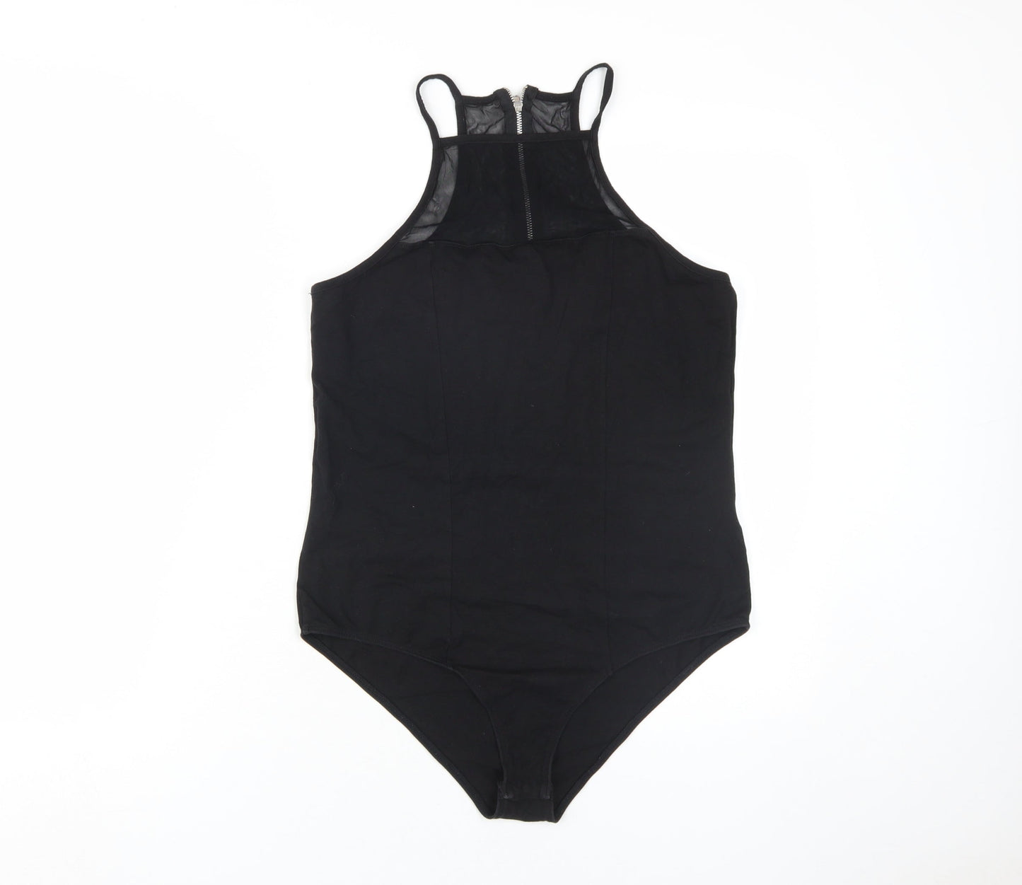 Lipsy Women's Black Bodysuit Size 14 - Essential Style