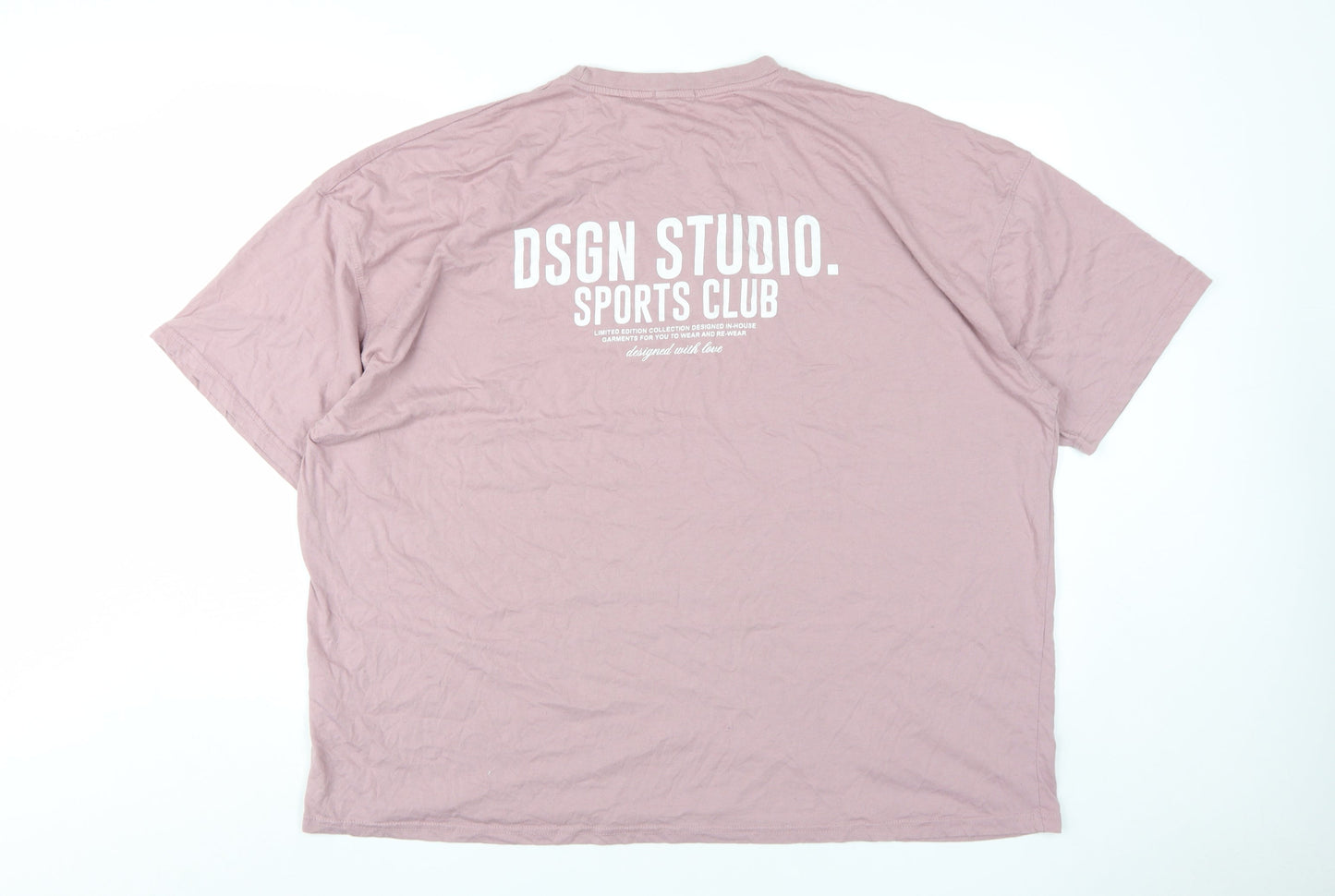 Unisex Adults UK Size L Boohoo Pink Basic T-Shirt
