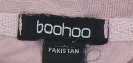 Unisex Adults UK Size L Boohoo Pink Basic T-Shirt