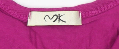 Womens UK Size 16 MK Purple Basic Button-Up