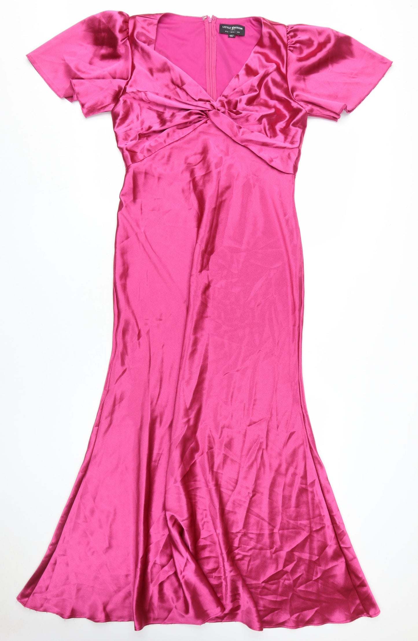 Little Mistress Women's Pink Long Mermaid Dress Size 12